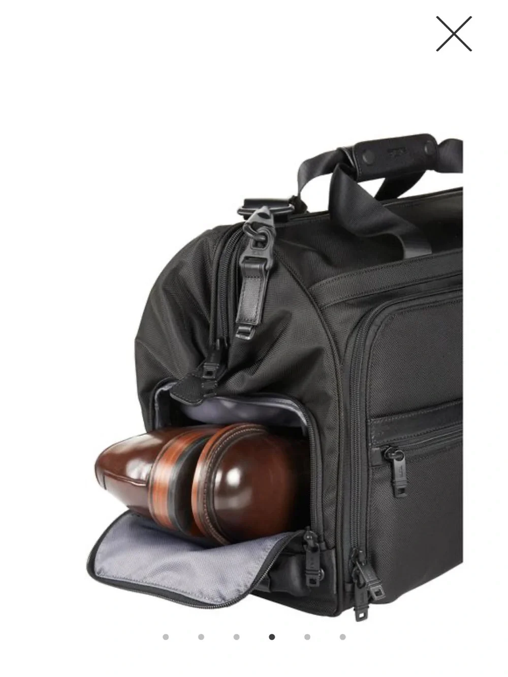 TUMI Alpha framed soft duffle in black